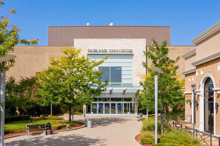 Exterior view of shopping mall Fairlane Town Center in Dearborn, near Detroit, Michigan