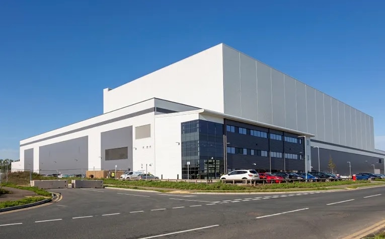 A distribution center in Ipswich, Suffolk, England.