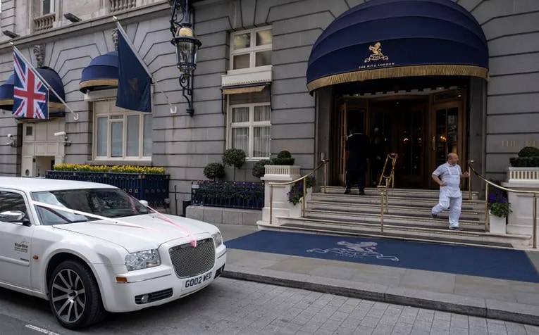 The Ritz London hotel.