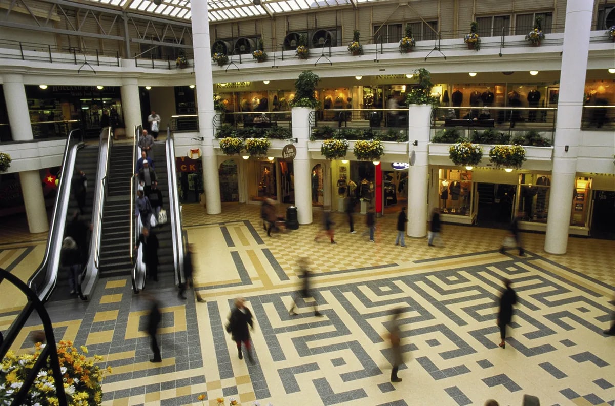 An indoor shopping centre in Croydon