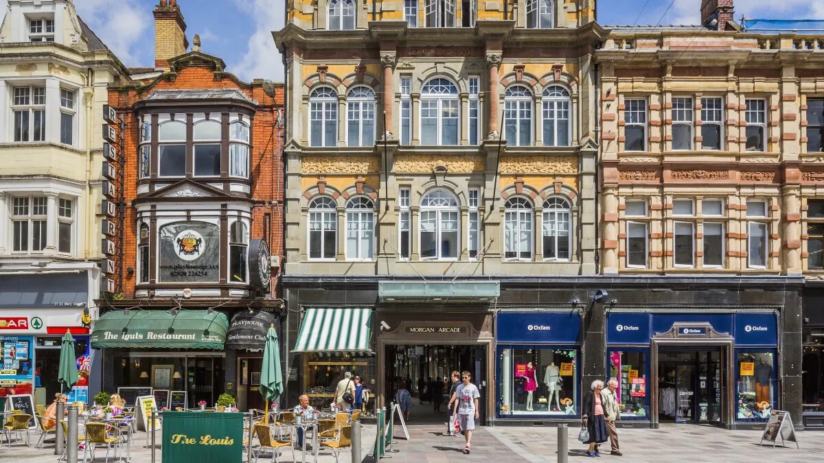 St Mary street in Cardiff City Centre