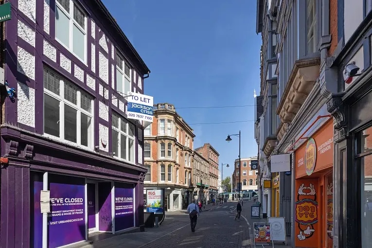 Office and retail buildings in Nottingham, UK